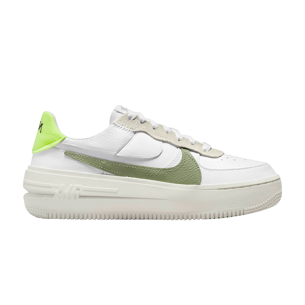 Кроссовки Nike Wmns Air Force 1 PLT.AF.ORM 'White Oil Green'
