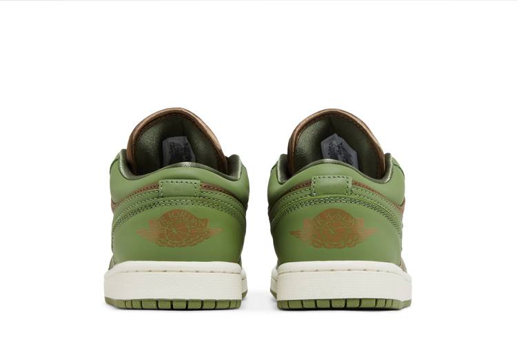 Кроссовки Wmns Air Jordan 1 Low SE 'Olive Brown Kelp'