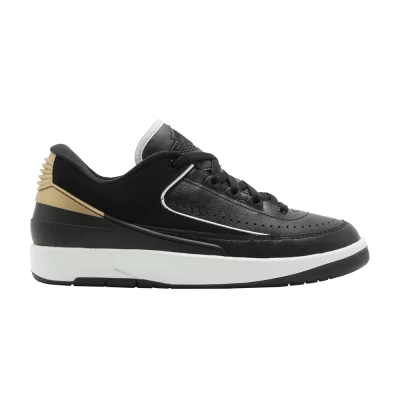 Wmns Air Jordan 2 Retro Low 'Black Metallic Gold'