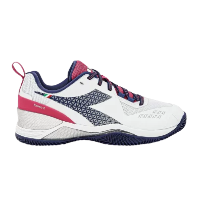 Diadora Wmns Blushield Torneo 2 Clay 'White Blueprint'