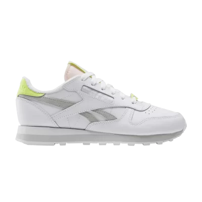 Reebok Wmns Classic Leather 'White Acid Yellow'