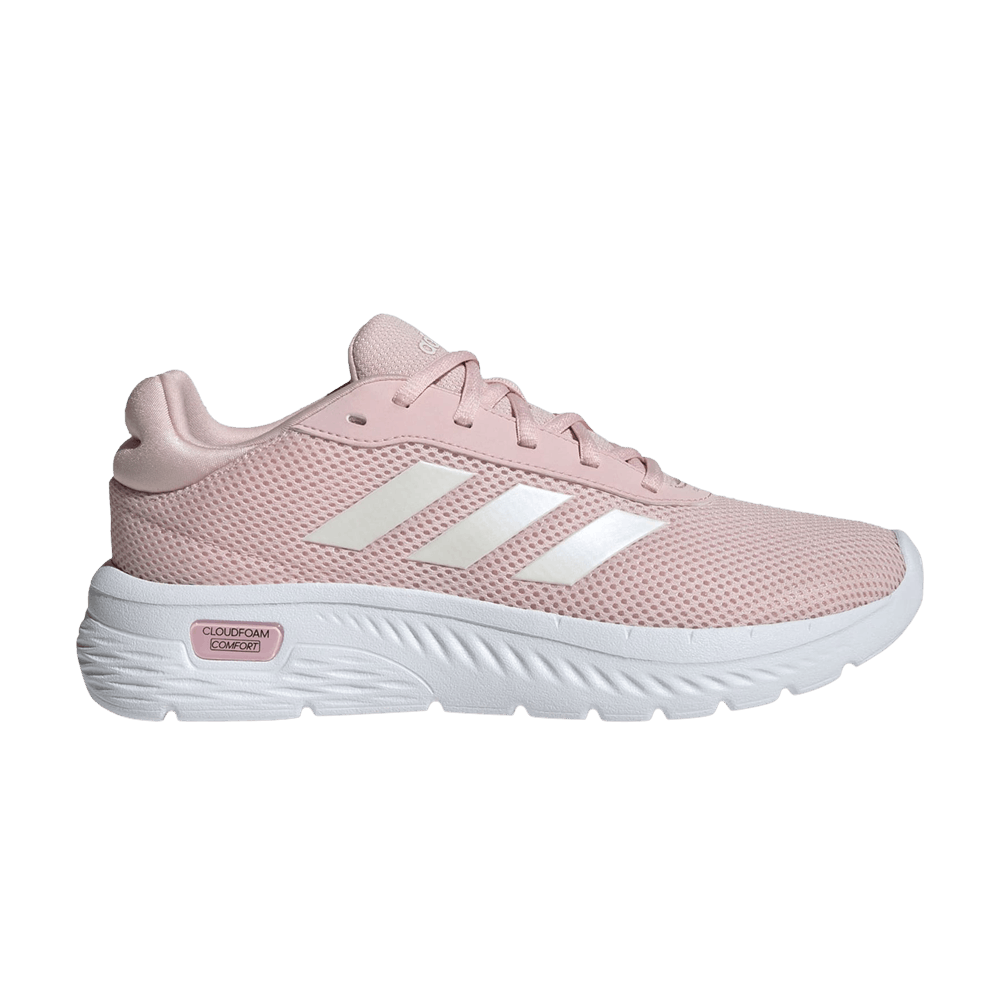 Adidas cloudfoam white and pink online