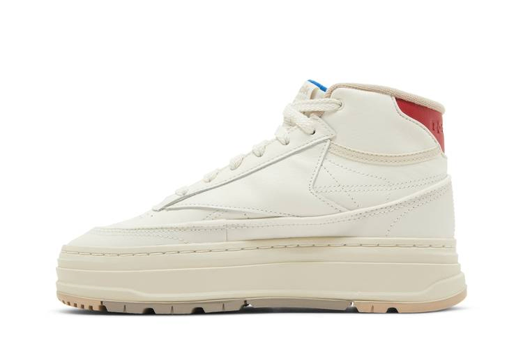 Кроссовки Reebok Wmns Club C Geo Mid 'Chalk Flash Red'