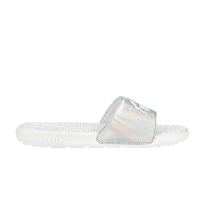 Puma Wmns Cool Cat Distressed Slide 'Silver White'