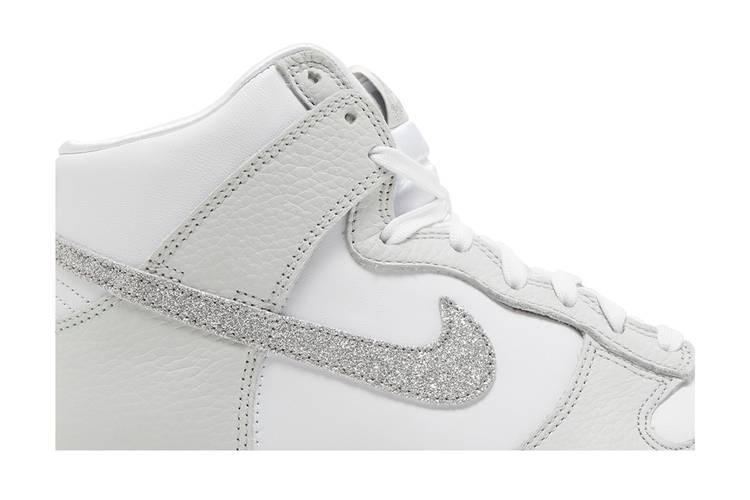 Кроссовки Nike Wmns Dunk High 'Silver Glitter Swoosh'