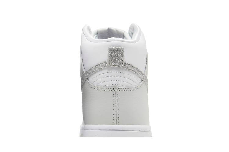 Кроссовки Nike Wmns Dunk High 'Silver Glitter Swoosh'
