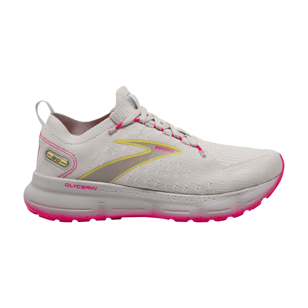 Brooks Wmns Glycerin StealthFit 20 Grey Pink 120372 1B 067