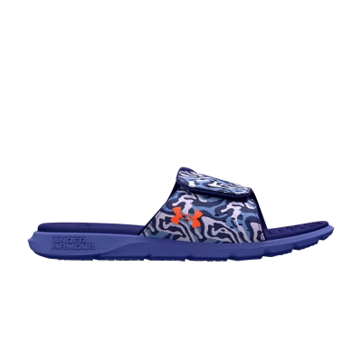 Under Armour Wmns Ignite Pro Graphic Strap Slide 'Baja Blue Camo'