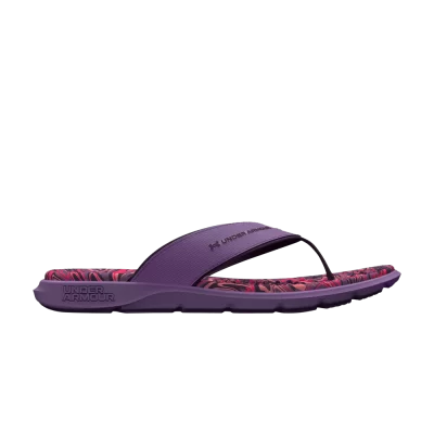 Under Armour Wmns Ignite Pro Marbella Graphic Sandal 'Retro Purple Marble'