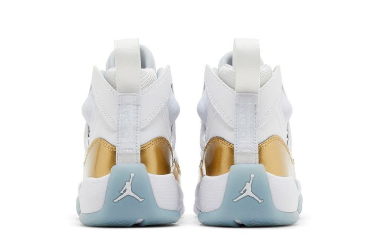Кроссовки Air Jordan Wmns Jumpman Two Trey 'White Metallic Gold'