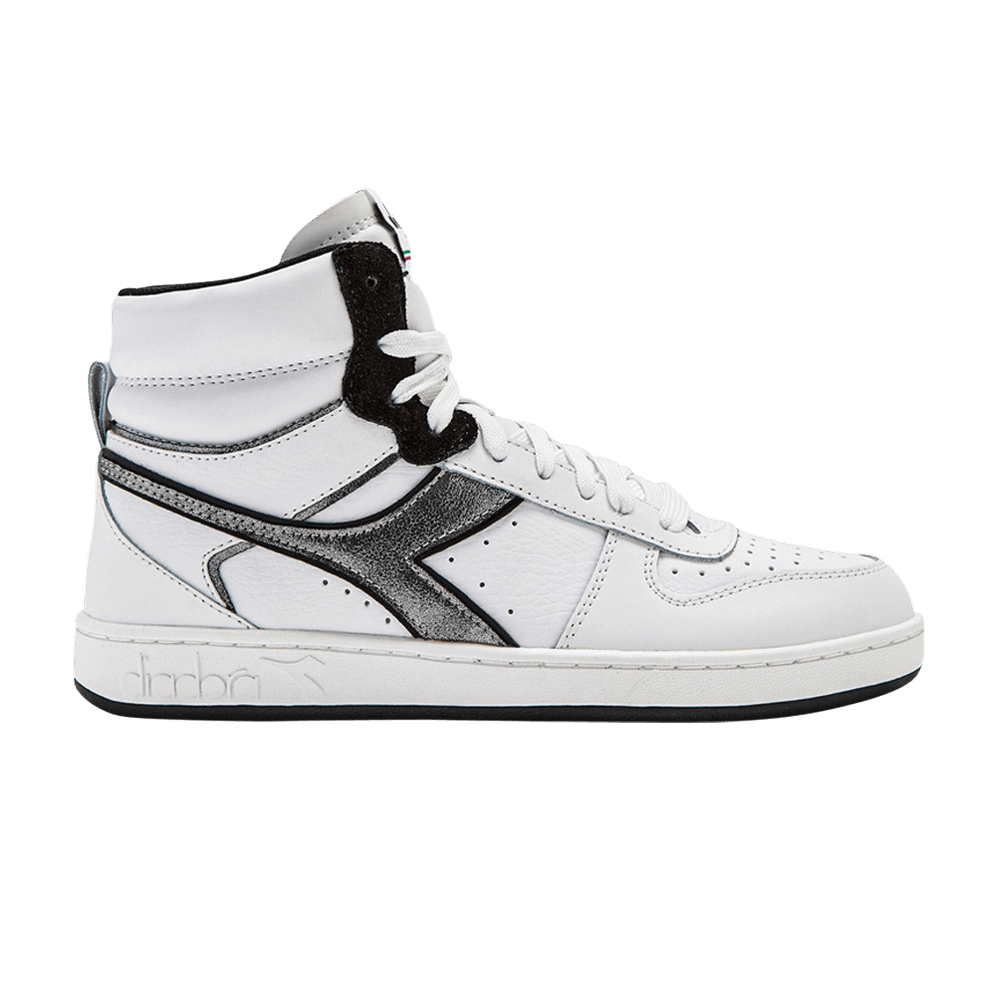 Кроссовки Diadora Wmns Magic Basket Mid Metal 'Optical White Black'
