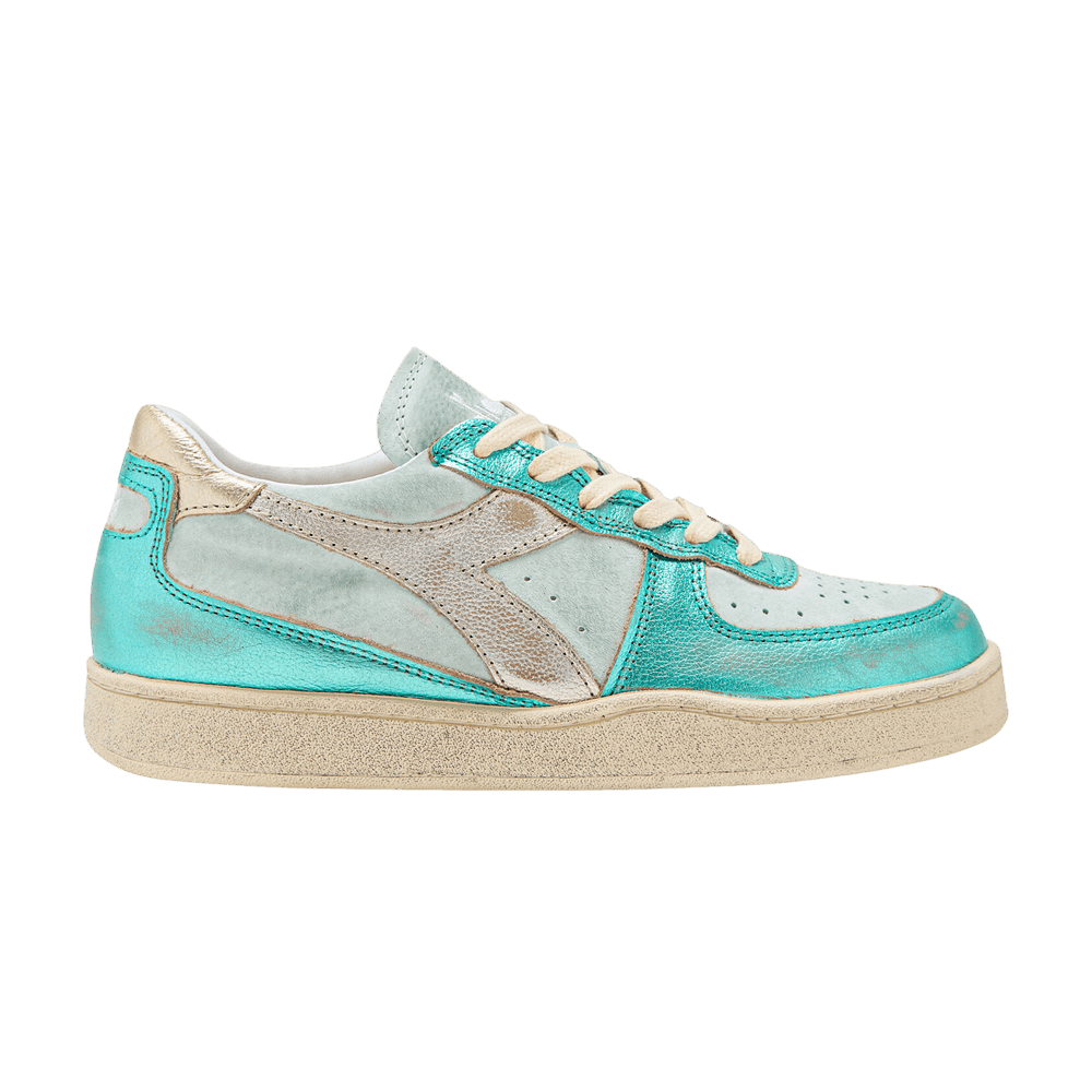 Кроссовки Diadora Wmns Mi Basket Low 'Metal - Blue Sea'