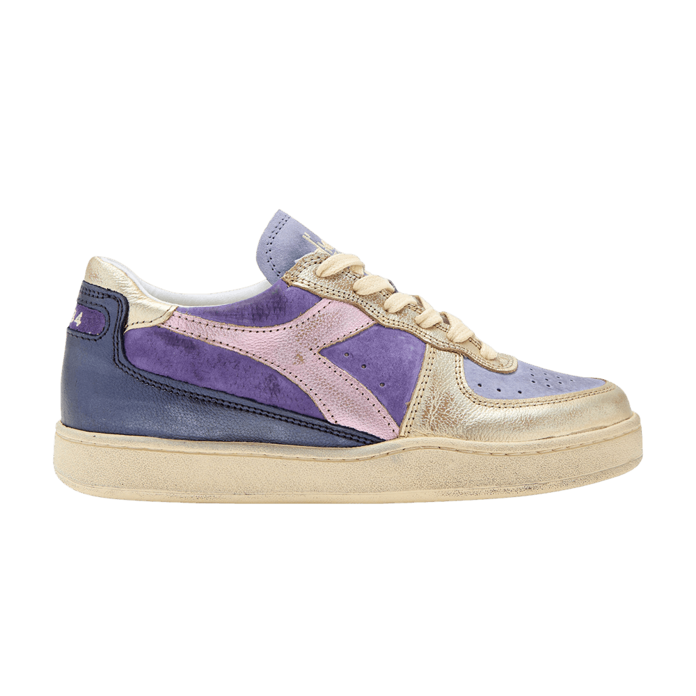 Кроссовки Diadora Wmns Mi Basket Low 'Metal - Twilight Violet'