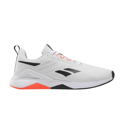 Reebok Wmns Nanoflex TR 2 'White Black Orange Flare'