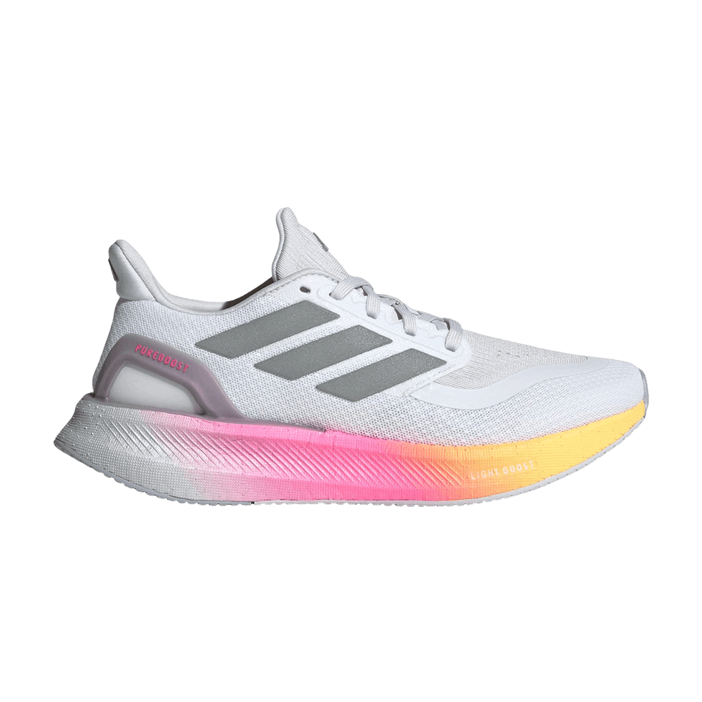 Pink adidas pure boost best sale