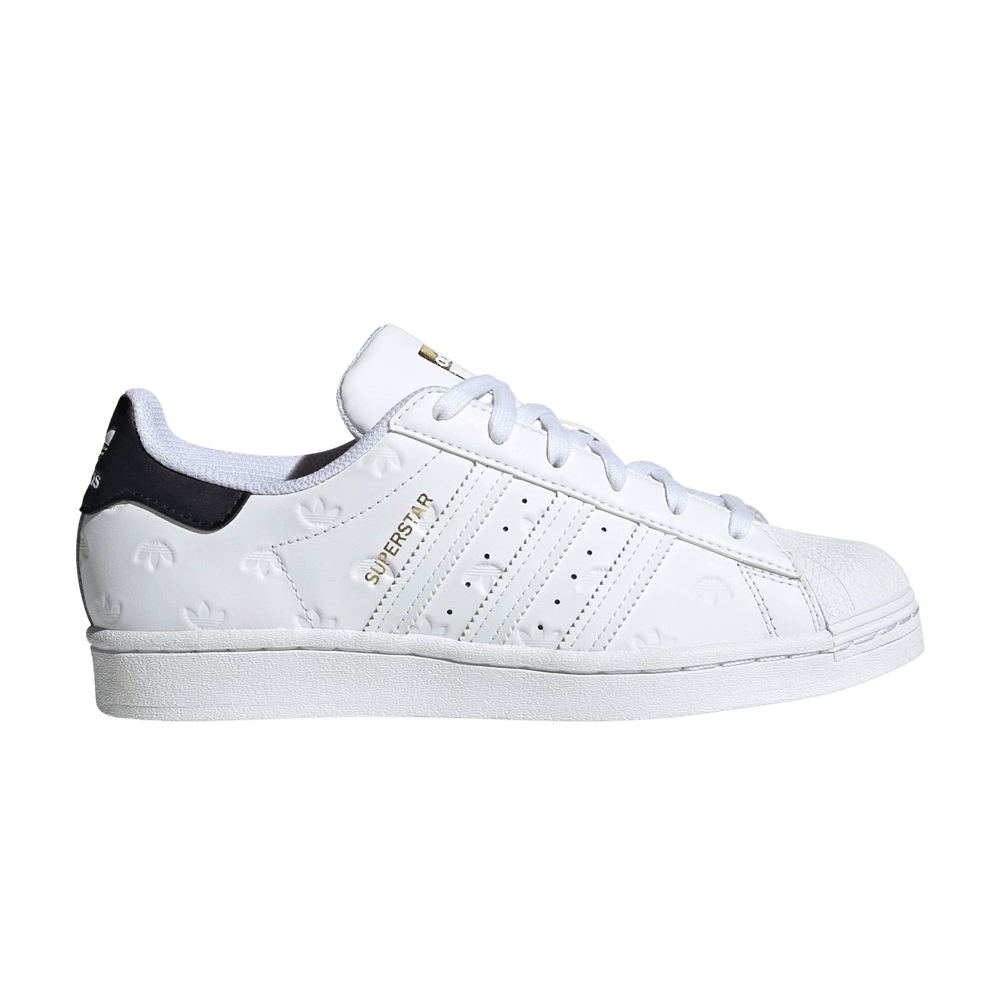 Кроссовки adidas Wmns Superstar 'Allover Debossed Trefoils - White Black'