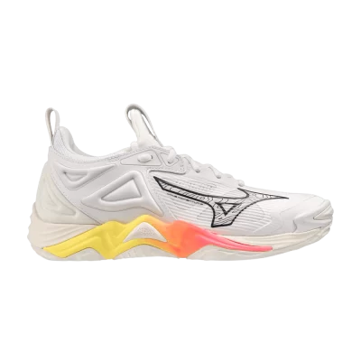 Mizuno Wmns Wave Momentum 3 'Snow White High Vis Pink'