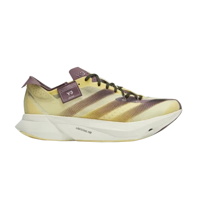 adidas Y-3 Adizero Adios Pro 3 'Almost Yellow Shadow Fig'