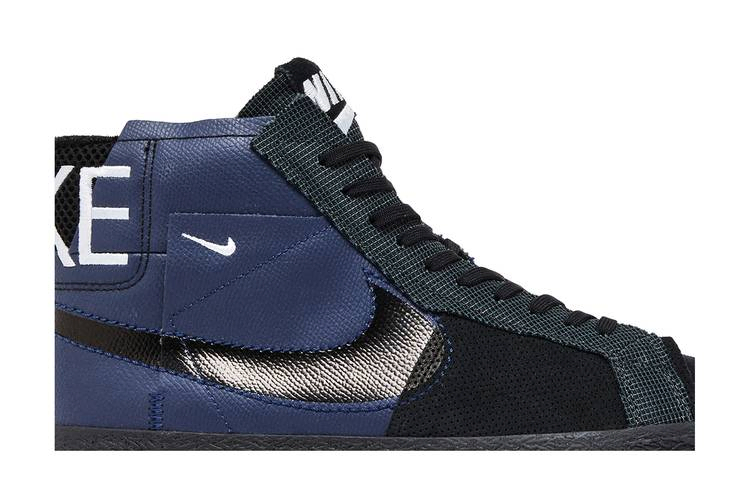 Кроссовки Nike Zoom Blazer Mid Premium SB 'Deconstructed - Midnight Navy Black'