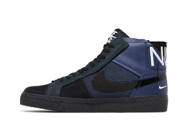 Кроссовки Nike Zoom Blazer Mid Premium SB 'Deconstructed - Midnight Navy Black'