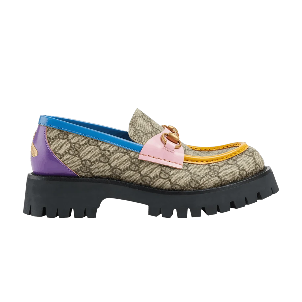 Кроссовки Gucci Wmns Horsebit Loafer 'GG Monogram - Beige Multi-Color'
