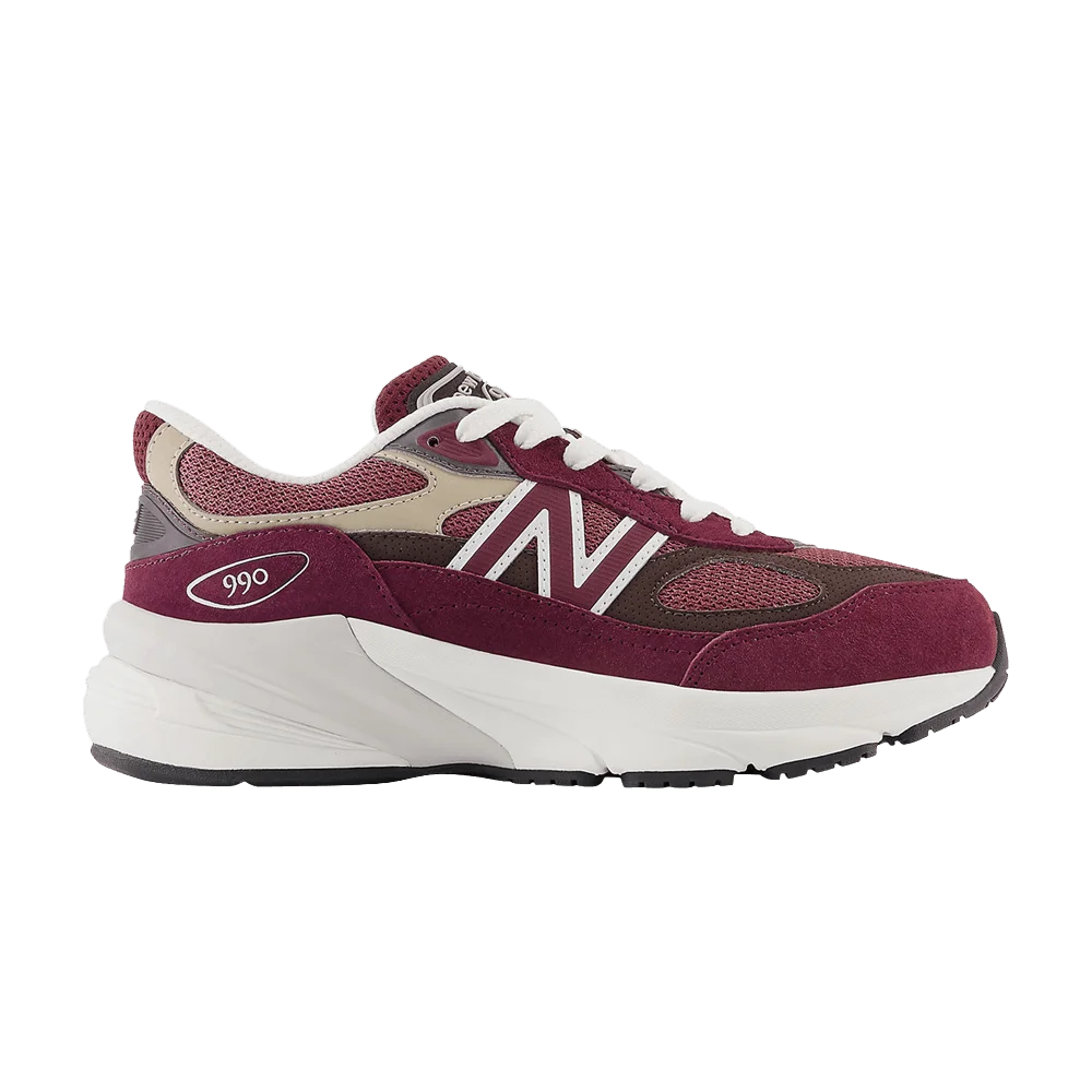 Кроссовки Teddy Santis x New Balance 990v6 Big Kid 'Burgundy Tan'