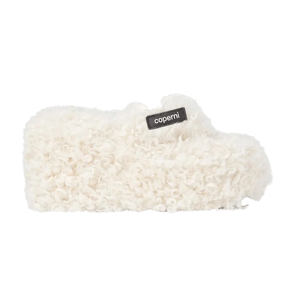 Coperni Wmns Fluffy Branded Wedge Sandal 'Off White'