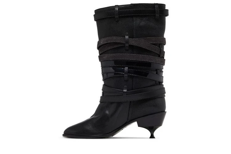 Kiko Kostadinov Wmns Quad Belt Boot 'Onyx'