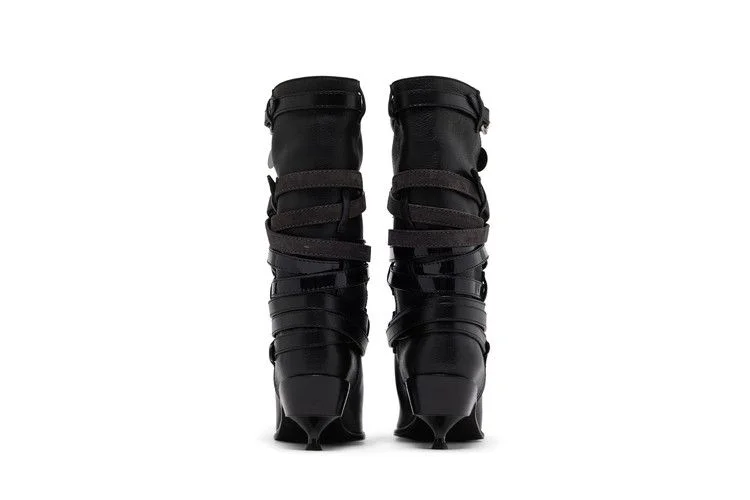 Kiko Kostadinov Wmns Quad Belt Boot 'Onyx'