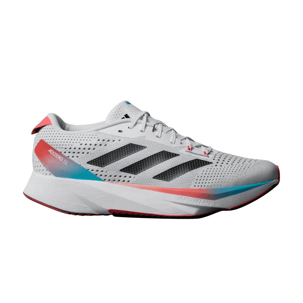 Кроссовки Adidas Adizero SL 'White Black Bright Red'