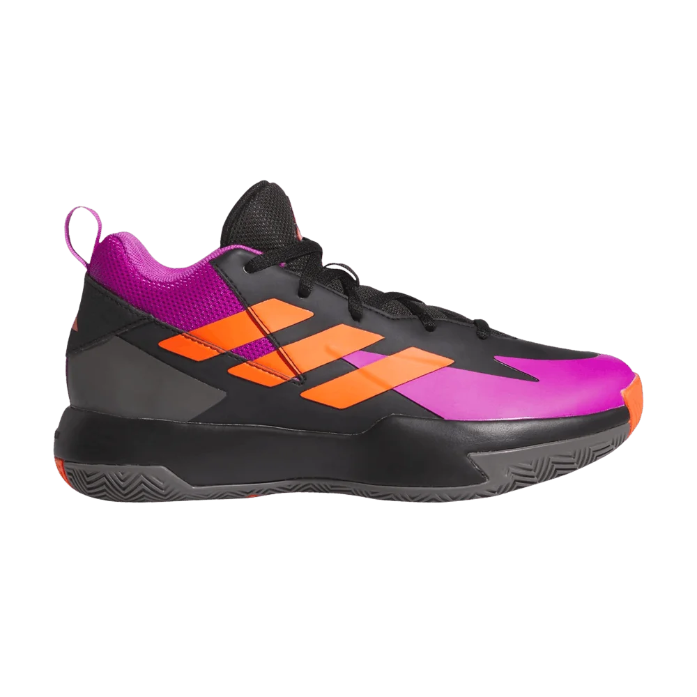 Кроссовки Adidas Cross 'Em Up Select Mid J 'Black Purple Orange'