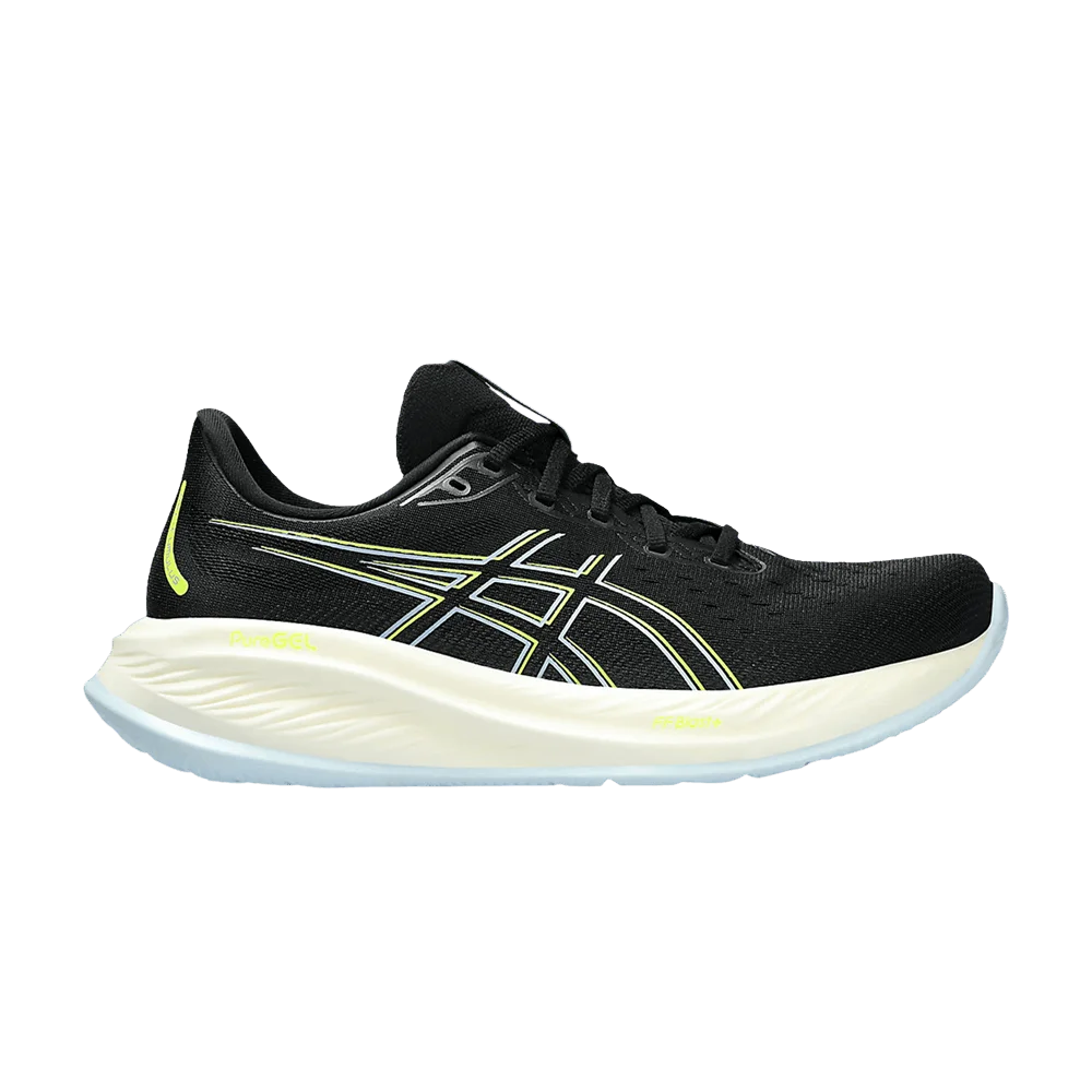 Кроссовки Asics Gel Cumulus 26 2E Wide 'Black Safety Yellow'