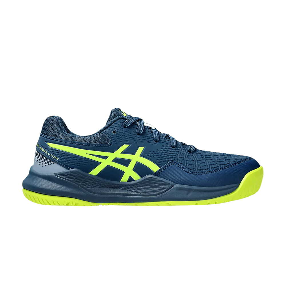 Кроссовки Asics Gel Resolution 9 GS 'Mako Blue Safety Yellow'