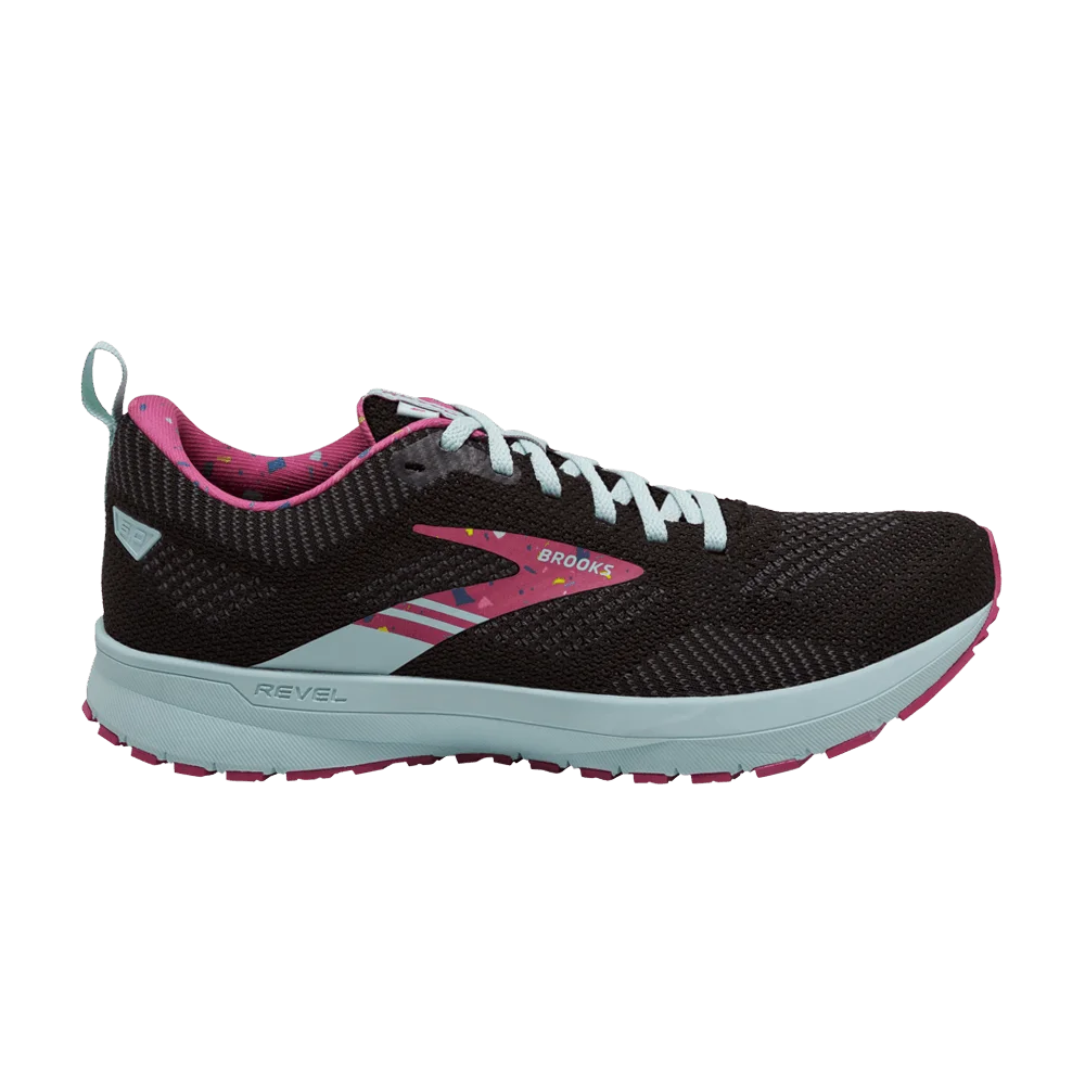 Кроссовки Brooks Wmns Revel 5 'Black Beetroot Plume'