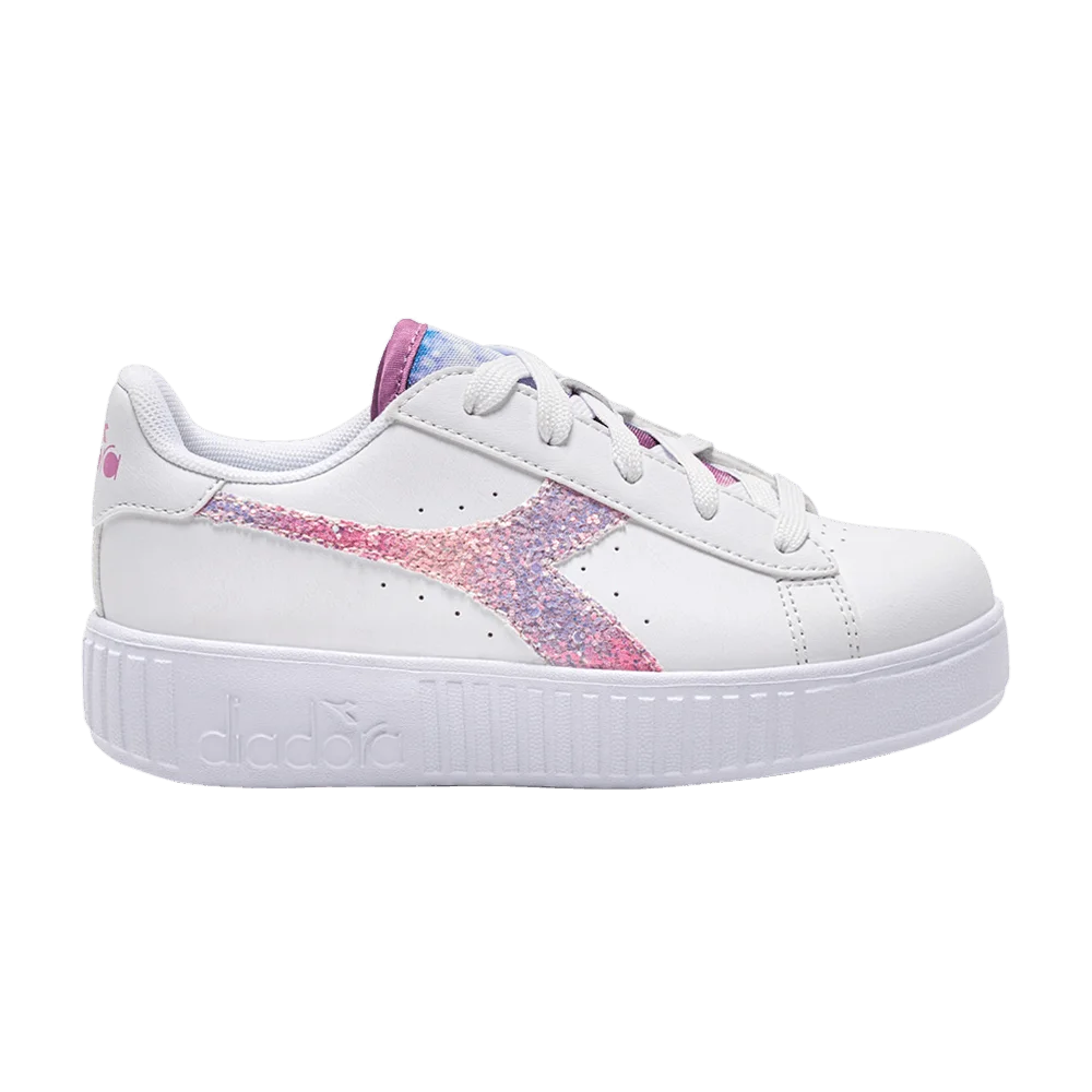 Кроссовки Diadora Game Step Glow Little Kid 'Glitter - White Cyclamen'