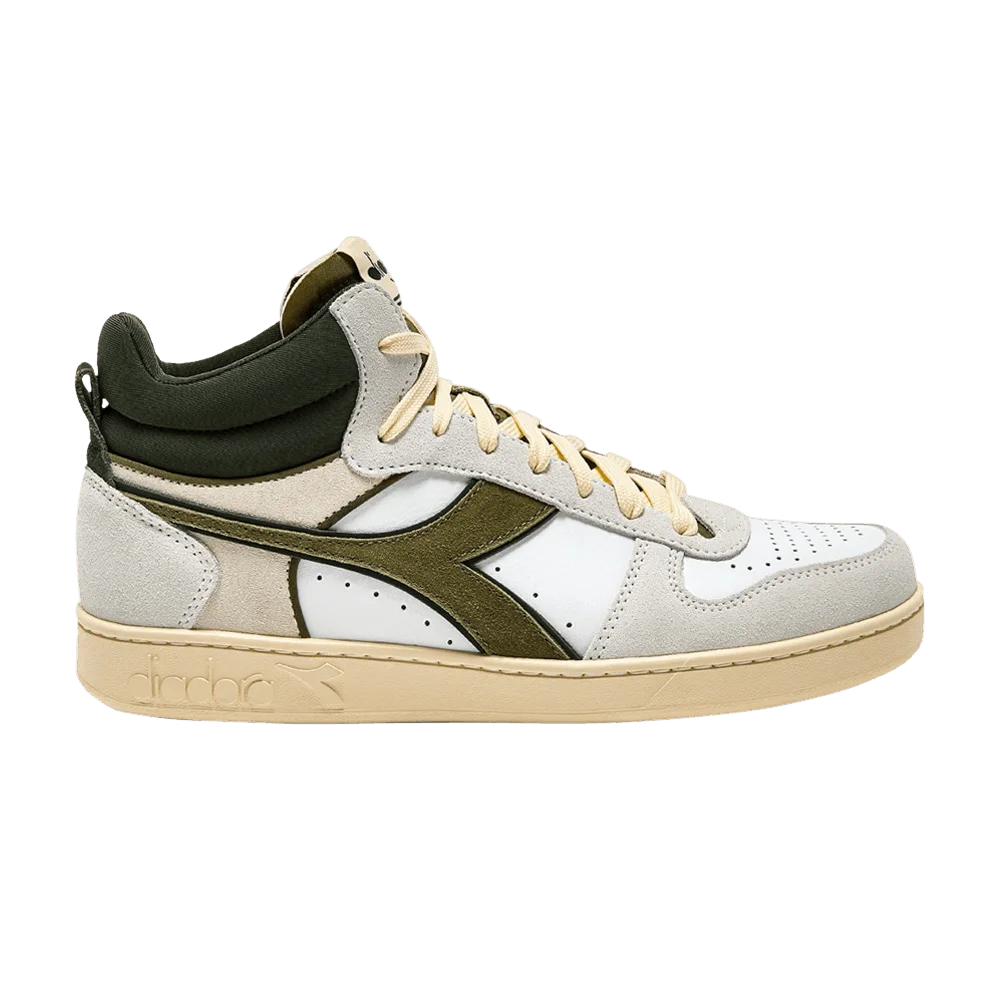 Кроссовки Diadora Magic Basket Demi Cut 'White Kombu Green'