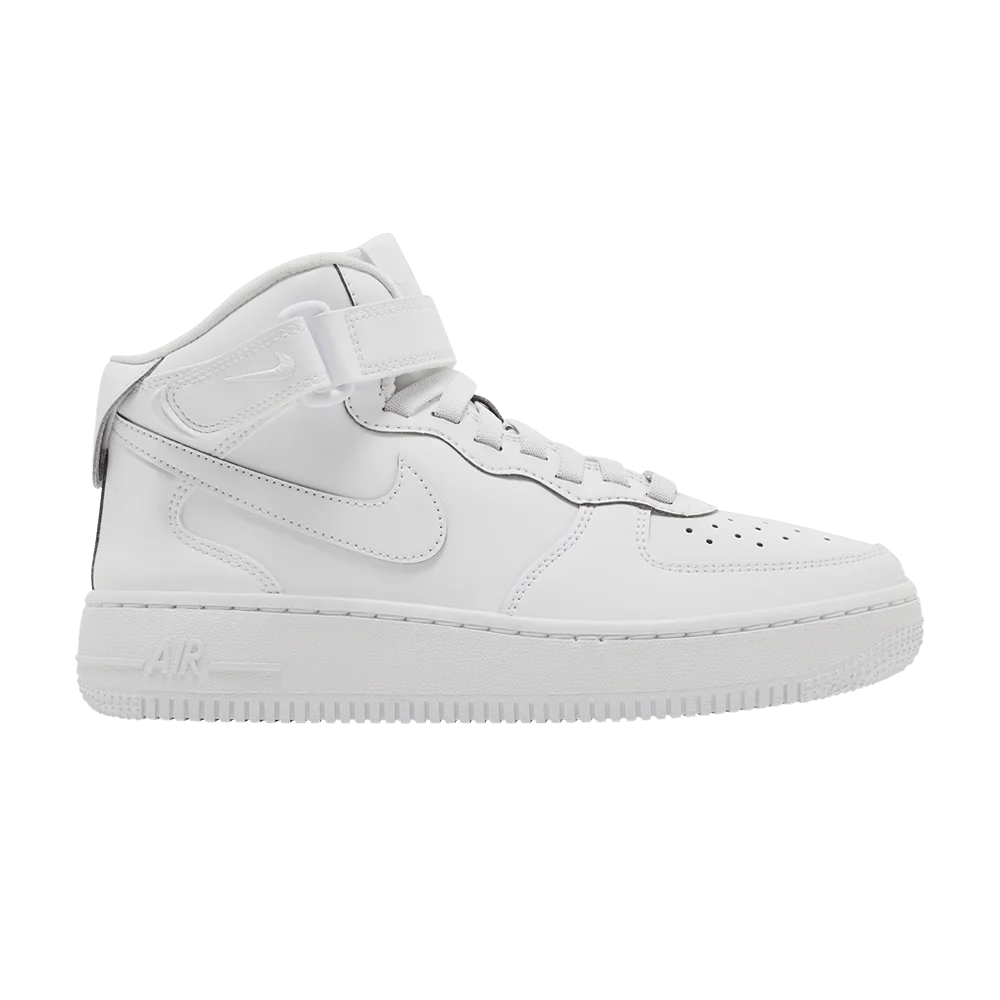 Кроссовки Nike Air Force 1 Mid EasyOn SE GS 'Triple White'