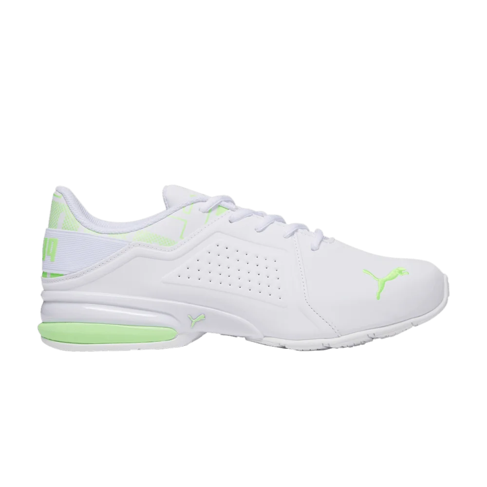 Кроссовки Puma Viz Runner Repeat Wide 'White Speed Green'