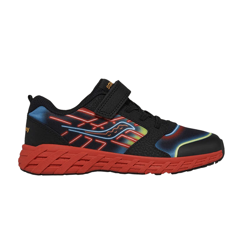 Кроссовки Saucony Wind 2.0 A/C Big Kid 'Neon Black Red'