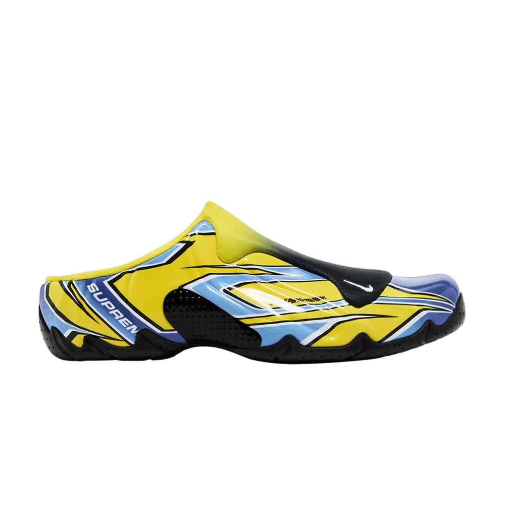 Кроссовки Supreme x Nike Clogposite 'Opti Yellow Blue'