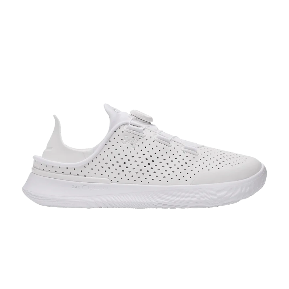 Кроссовки Under Armour SlipSpeed Leather GS 'Triple White'