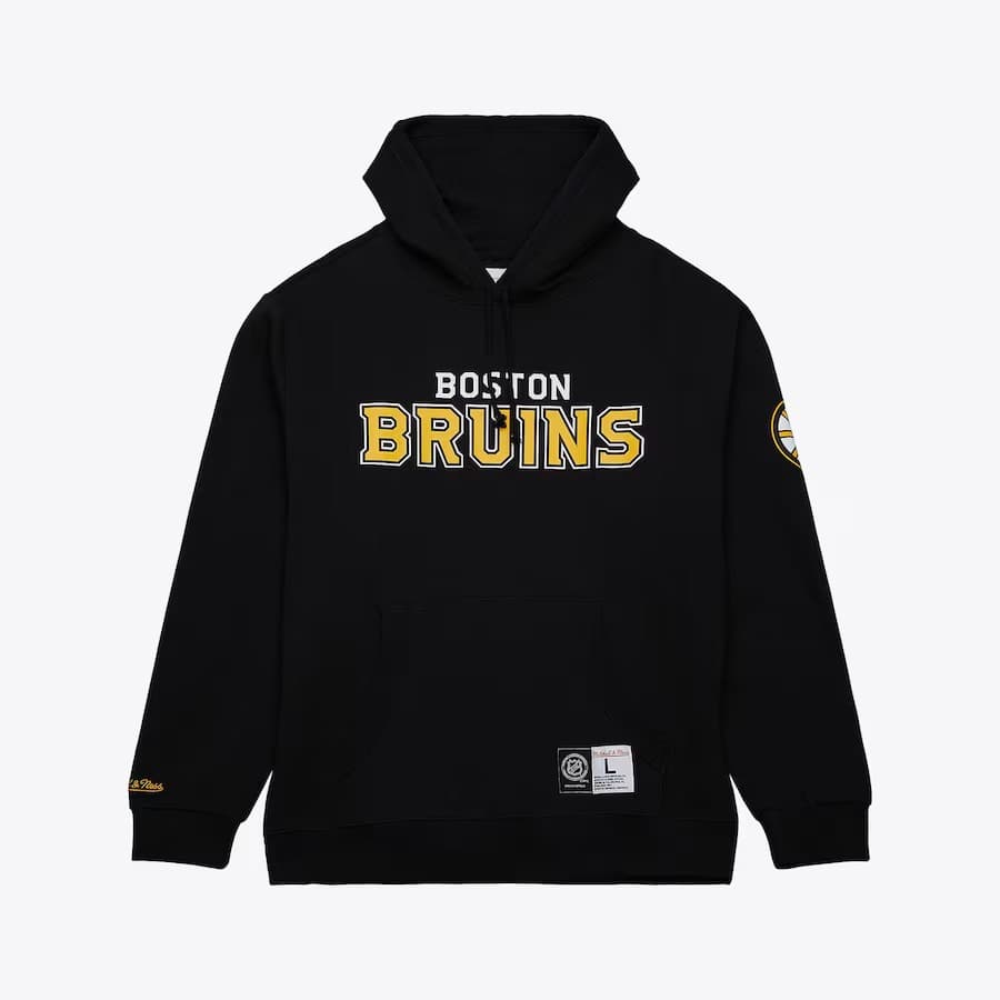 hudi-mitchell-ness-black-boston-bruins-game-time-fleece-pullover-hoodie