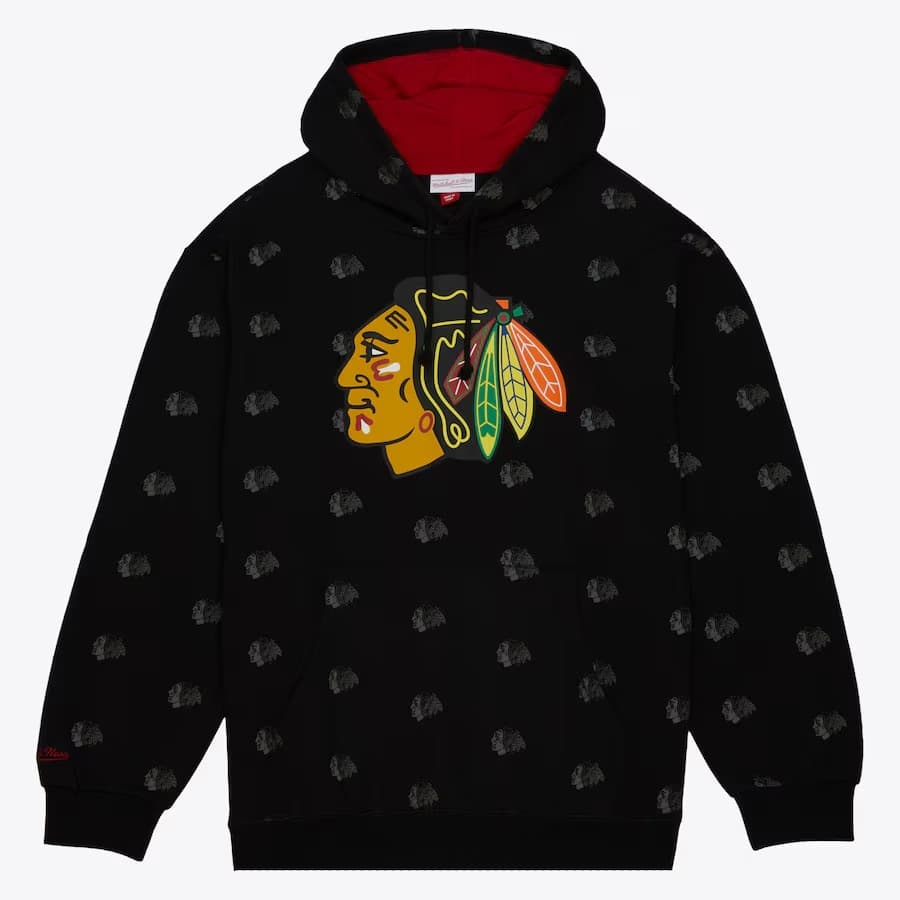 hudi-mitchell-ness-black-chicago-blackhawks-allover-print-fleece-pullover-hoodie