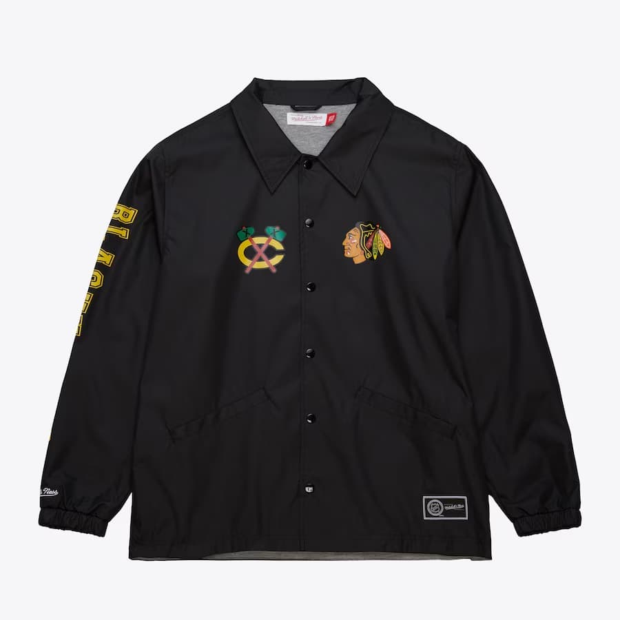 kurtka-na-pugovitsah-mitchell-ness-black-chicago-blackhawks-full-snap-coaches-jacket