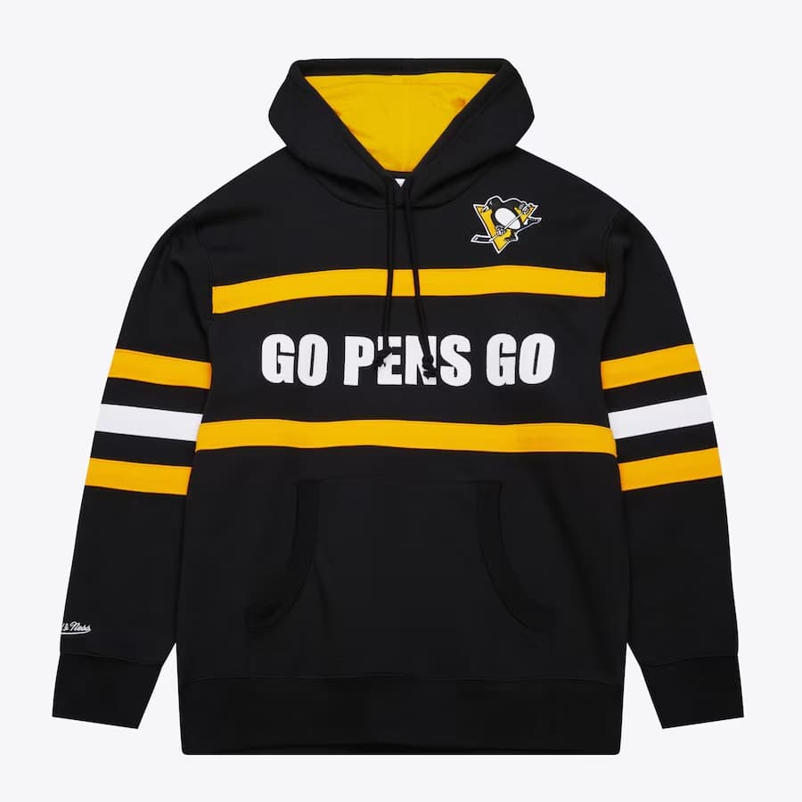 hudi-mitchell-ness-black-pittsburgh-penguins-head-coach-fleece-pullover-hoodie