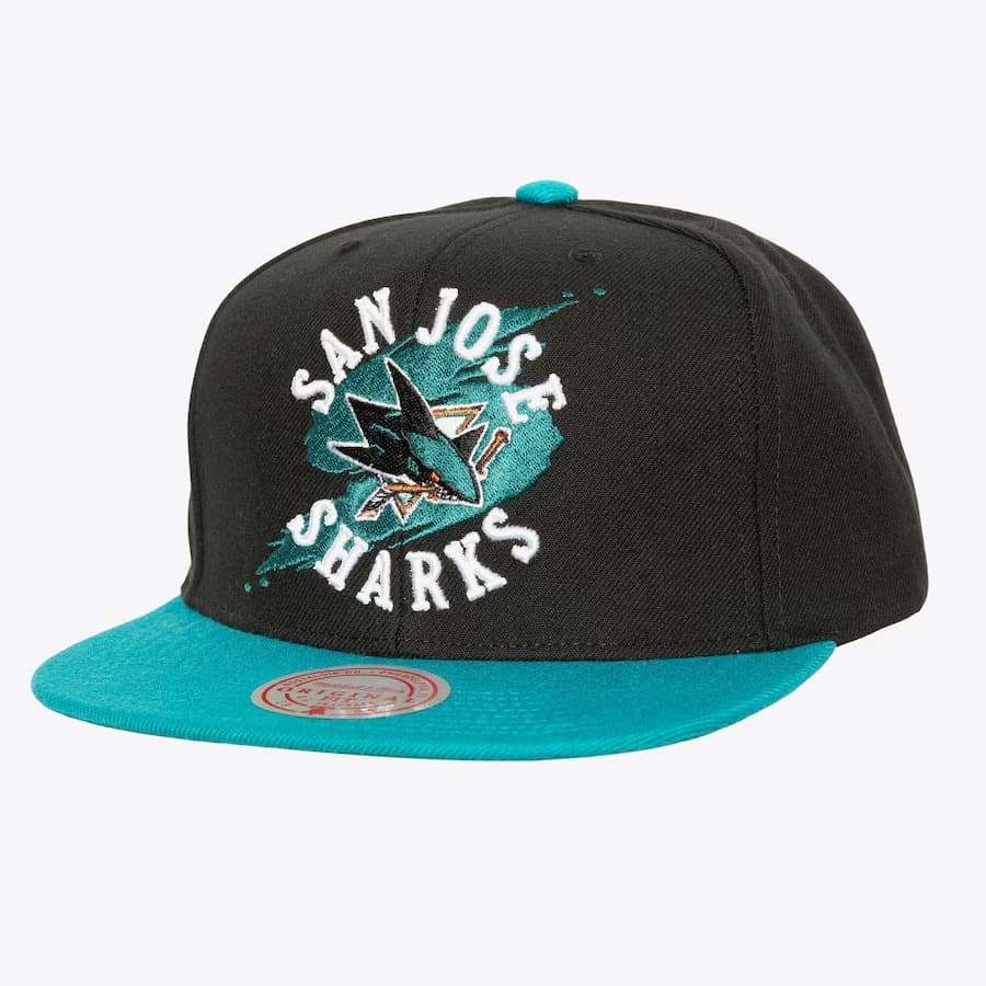 bejsbolka-mitchell-ness-black-san-jose-sharks-circle-splash-snapback-hat