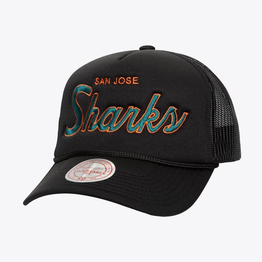 bejsbolka-mitchell-ness-black-san-jose-sharks-script-trucker-adjustable-hat