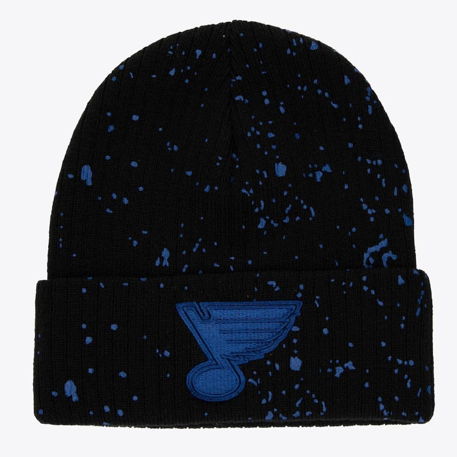 Mitchell Ness Black St. Louis Blues Nep Vintage Cuffed Knit Hat