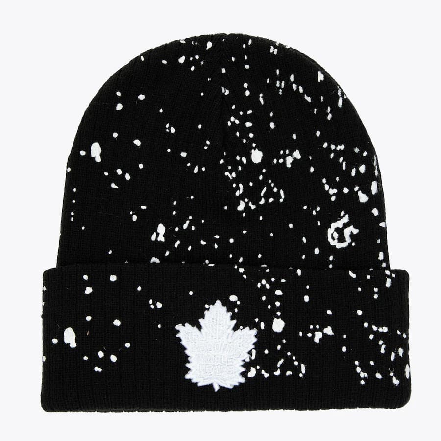 shapka-mitchell-ness-black-toronto-maple-leafs-nep-cuffed-knit-hat