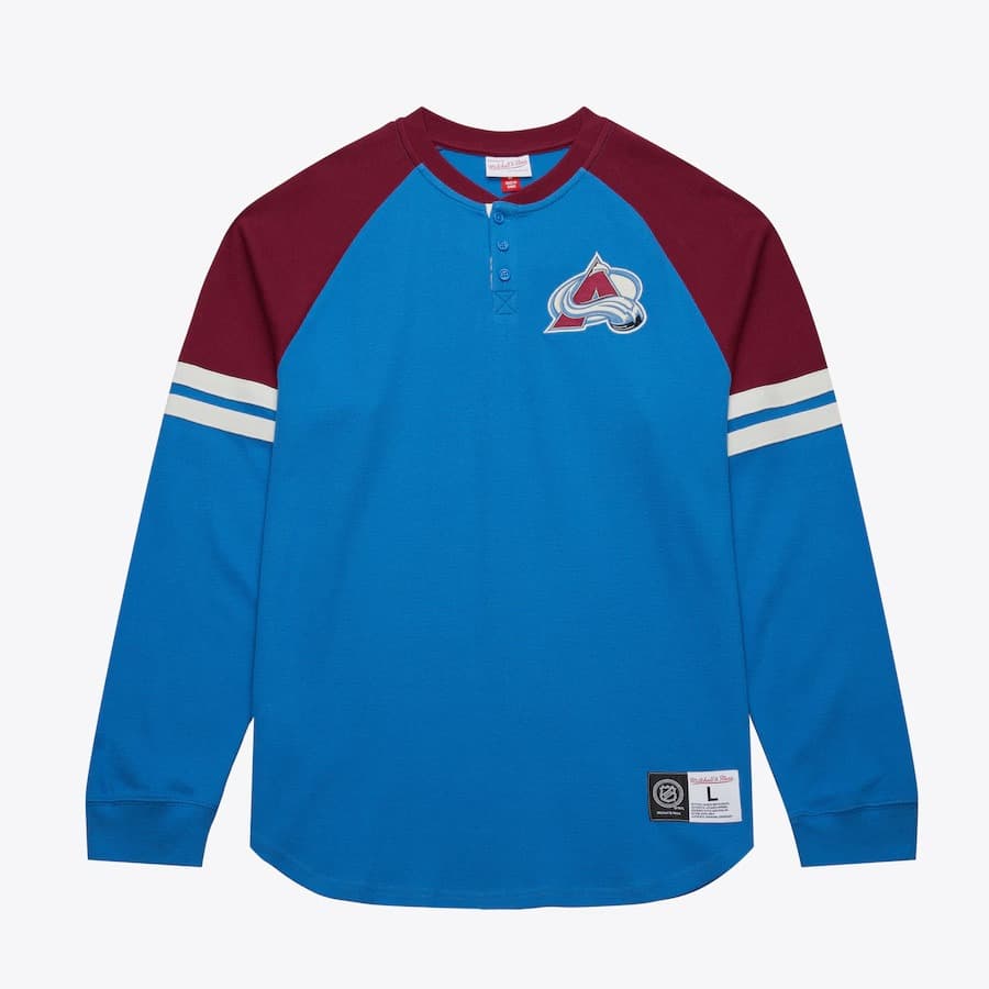 longsliv-mitchell-ness-blue-colorado-avalanche-thermal-henley-top